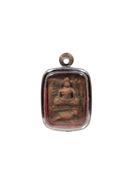Luang Phor Parn amulet 龙婆班, Buddha meditating on a bird.