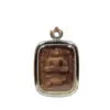 Luang Phor Parn amulet 龙婆班, Buddha meditating on a bird.