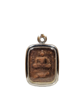 Luang Phor Parn amulet 龙婆班, Buddha meditating on a bird.