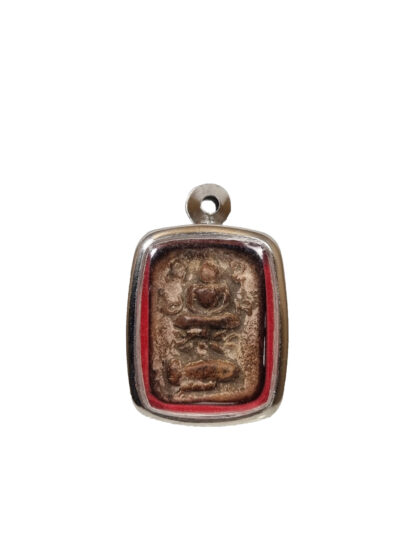 Luang Phor Parn amulet 龙婆班, Buddha meditating on a fish.