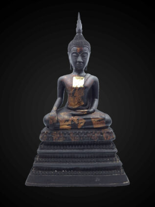 Sukhothai Style Bronze Earth-Touching Buddha Statue – 54 cm