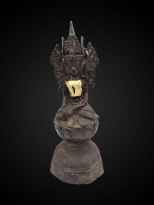 Chiang Rung Style Bronze Jambupati Buddha – 33 cm