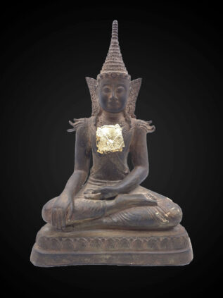 Burmese Mandalay Style Crowned Buddha Statue – 29 cm