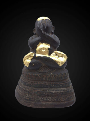 Thai Style Bronze Phra Pidta Arahant Statue – 19 cm