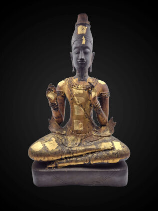 Northern Thai–Lao Style Bronze Ruesi Hermit Statue – 59 cm