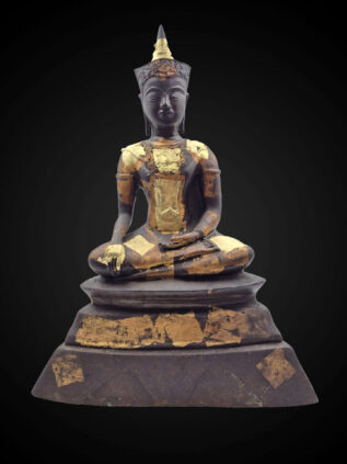 Khmer-Influenced Bronze Phra Ngan – 48 cm