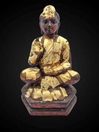 Thai Temple Style Bronze Seated Buddha – 40 cm