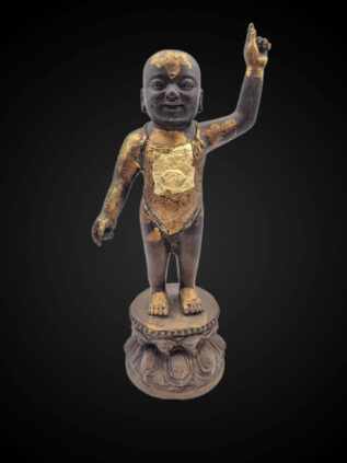 Thai Bronze Baby Buddha (Infant Siddhartha) Statue – 28 cm