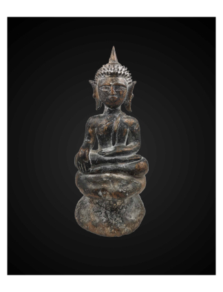 Earth Touching Buddha – Rustic Form – 19 cm