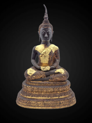 Rattanakosin Bronze Buddha Statue – 37 cm