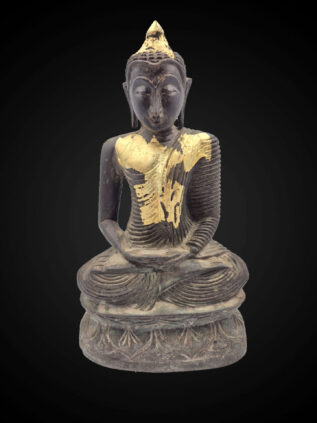 Sukhothai Influence Bronze Seated Meditation Figure – 30 cm