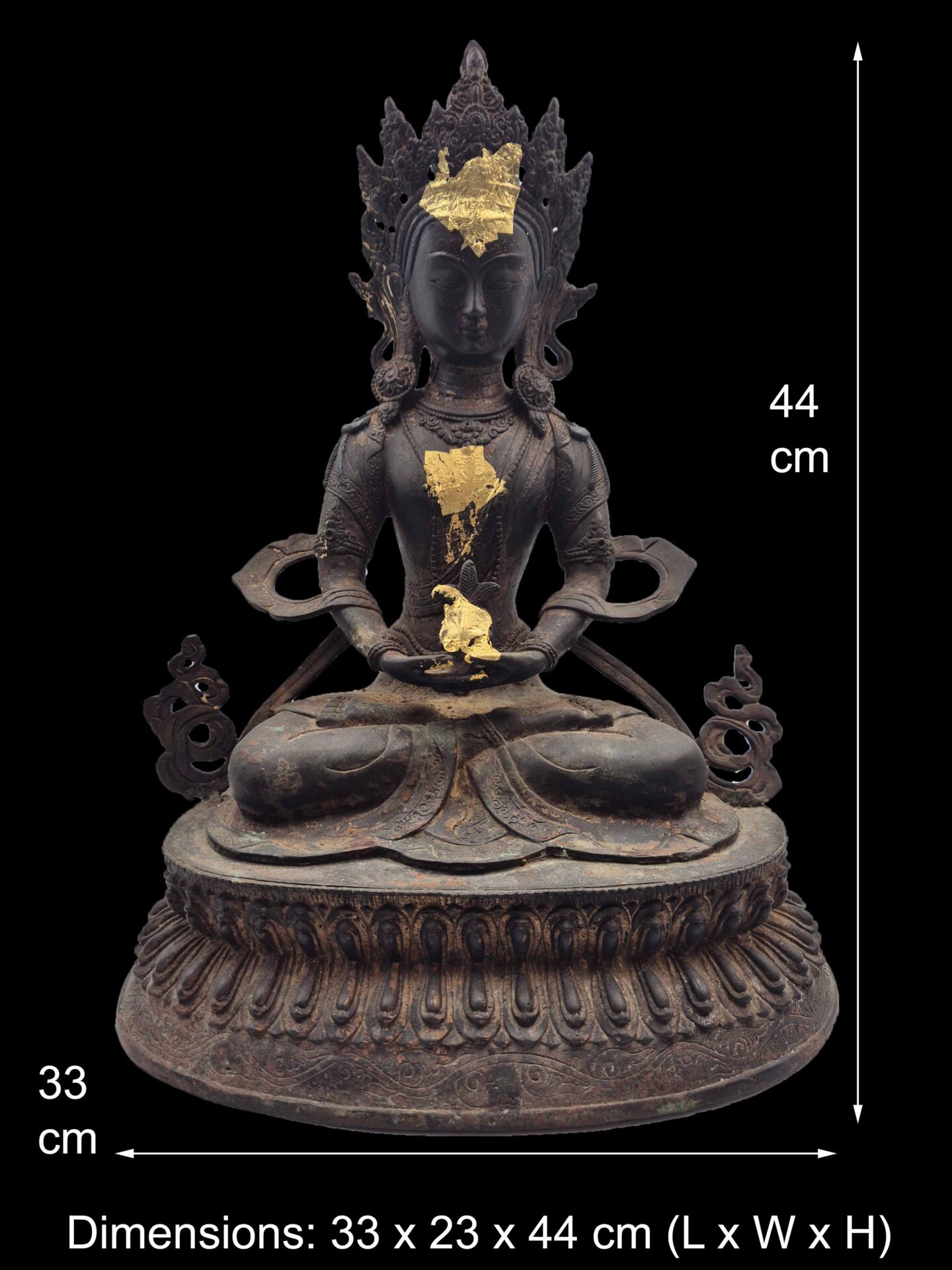 Himalayan Style Bronze Medicine Buddha – 44 cm - Image 2