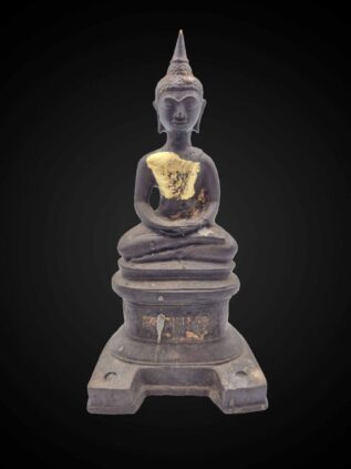 Sukhothai Style Bronze Meditation Buddha – 23 cm