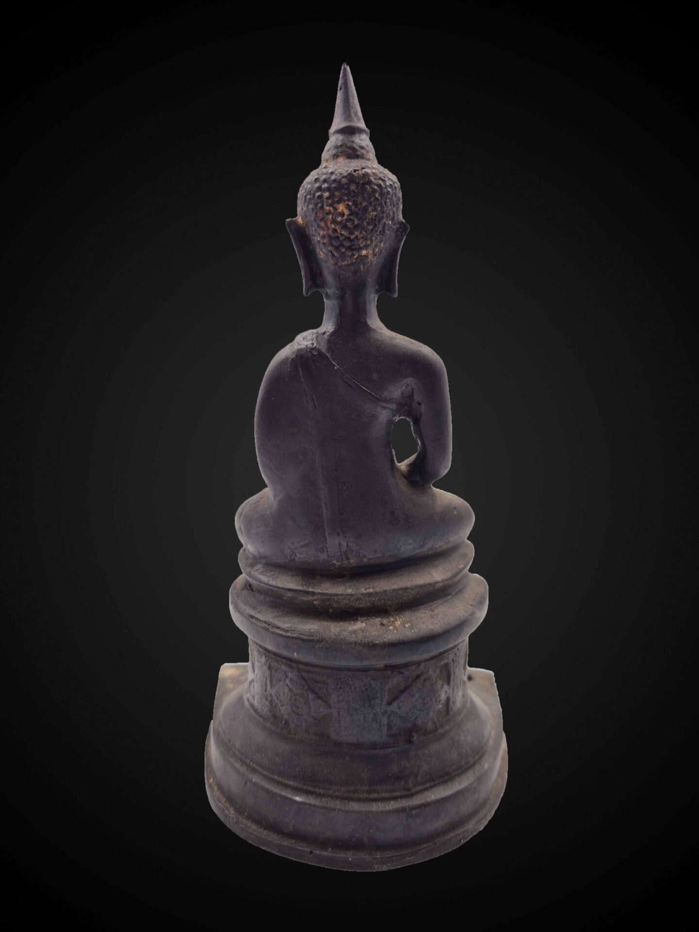 Sukhothai Style Bronze Meditation Buddha – 23 cm - Image 5
