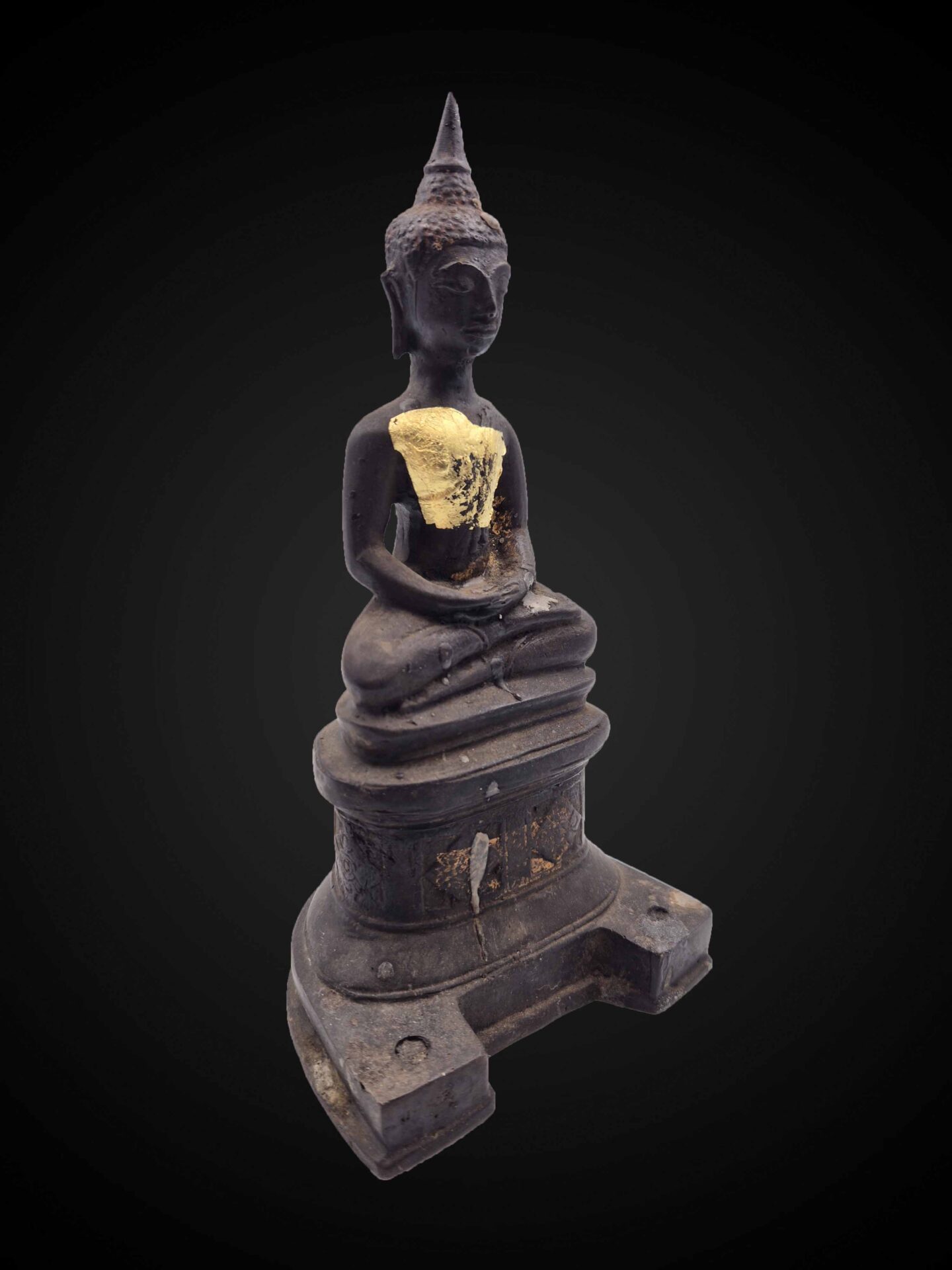 Sukhothai Style Bronze Meditation Buddha – 23 cm - Image 3