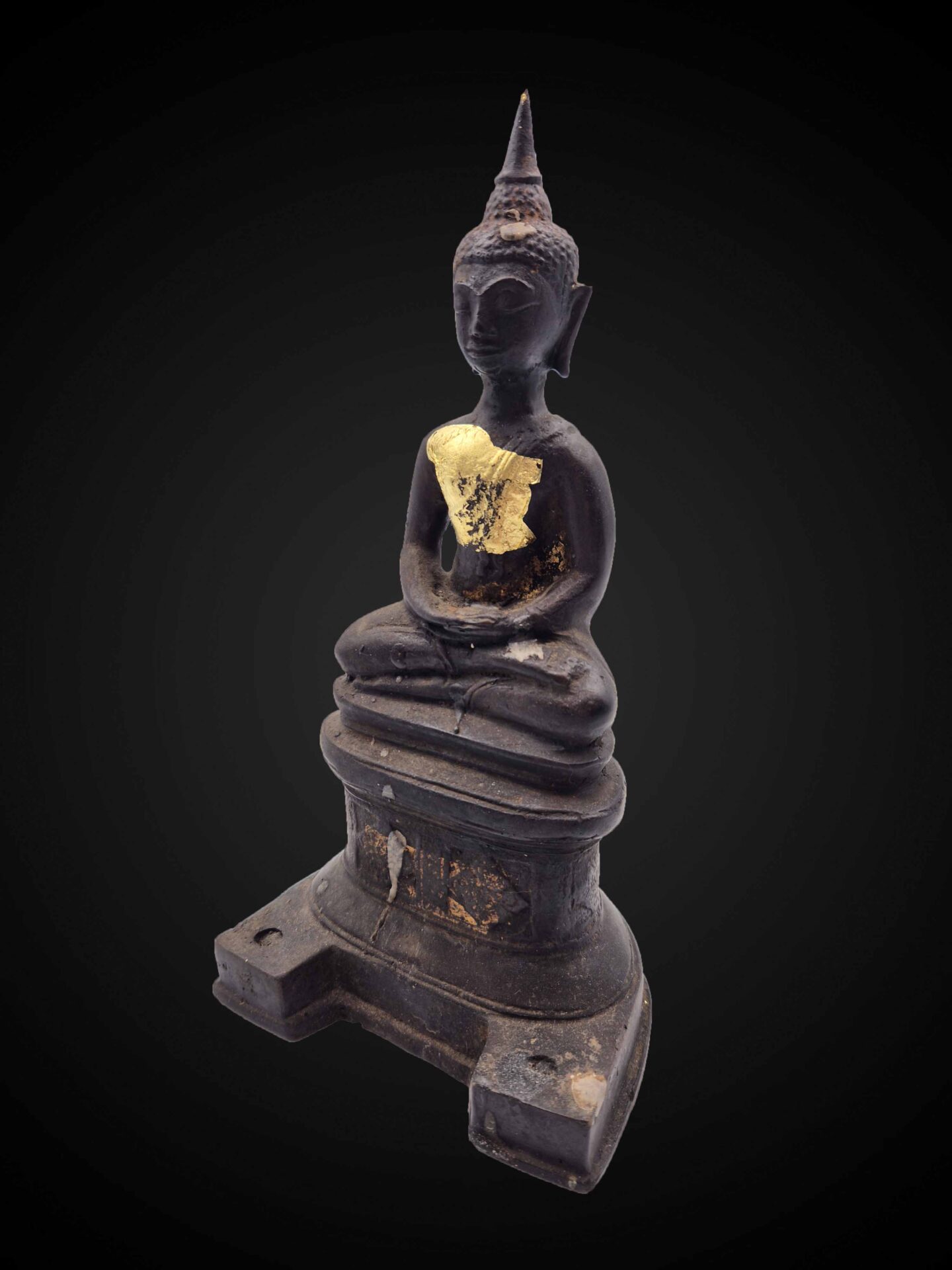 Sukhothai Style Bronze Meditation Buddha – 23 cm - Image 4