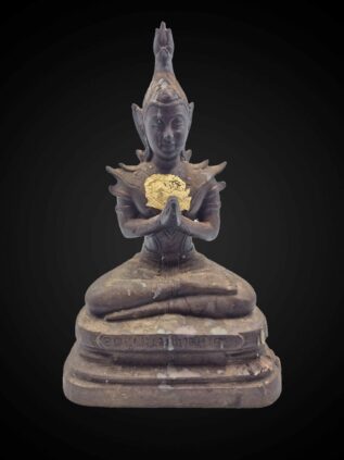Thai Khun Paen Style Bronze Devotional Figure – 26 cm