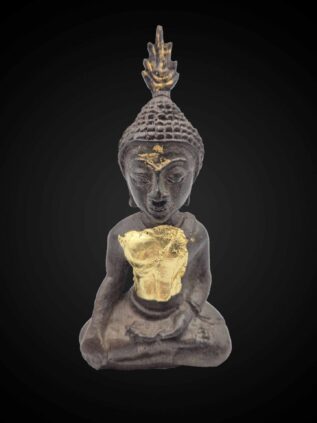 Thai Sukhothai-Influenced Bronze Meditation Buddha – 16 cm