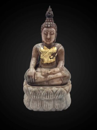 Thai Jade Buddha Statue in Earth-Touching Posture – 18 cm