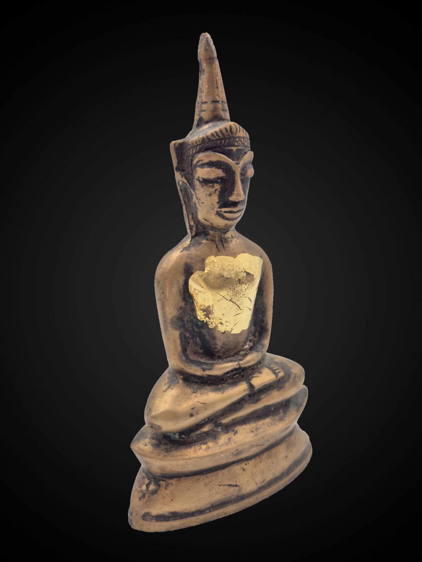 Thai Phra Ngan Statue – Sukhothai-Inspired Folk Devotional Figure 19 cm - Image 3