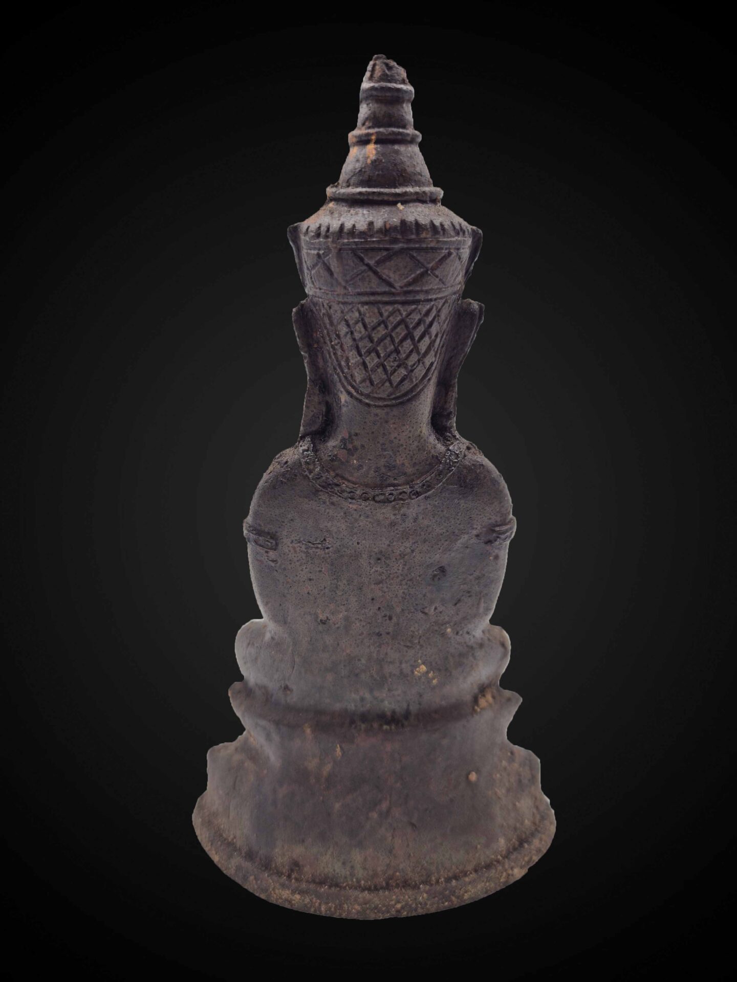 Thai Phra Ngan Statue – Aged Sukhothai-Inspired Devotional Figure 19 cm - Image 5
