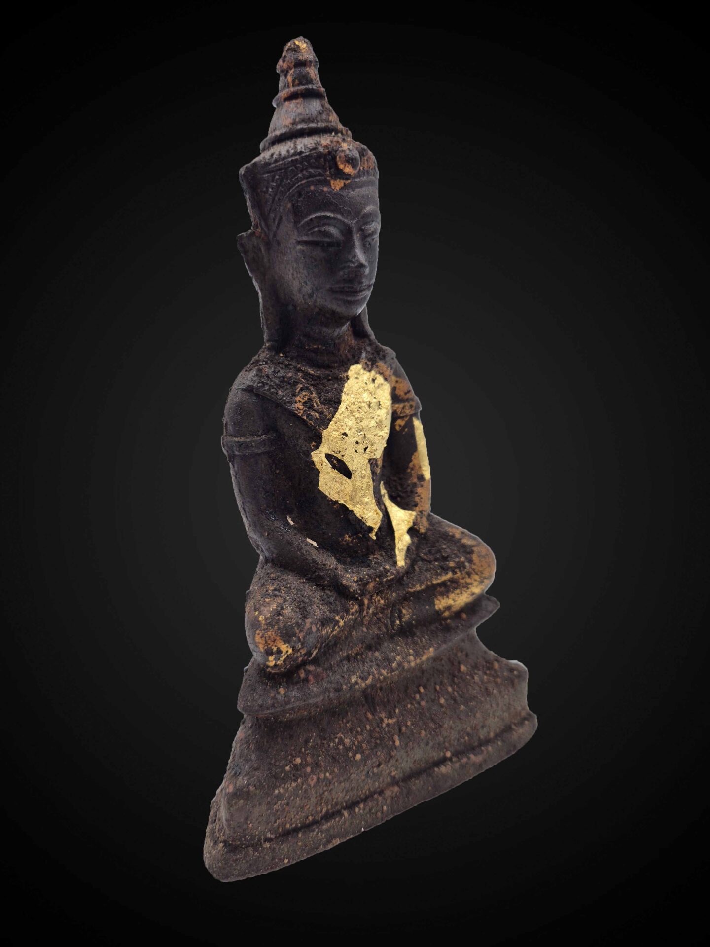 Thai Phra Ngan Statue – Aged Sukhothai-Inspired Devotional Figure 19 cm - Image 4