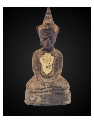 Thai Phra Ngan Statue – Aged Sukhothai-Inspired Devotional Figure 18 cm