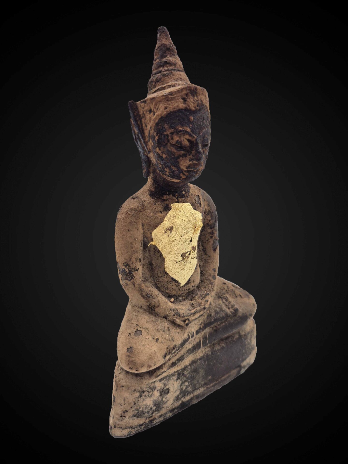 Thai Phra Ngan Statue – Aged Sukhothai-Inspired Devotional Figure 18 cm - Image 3
