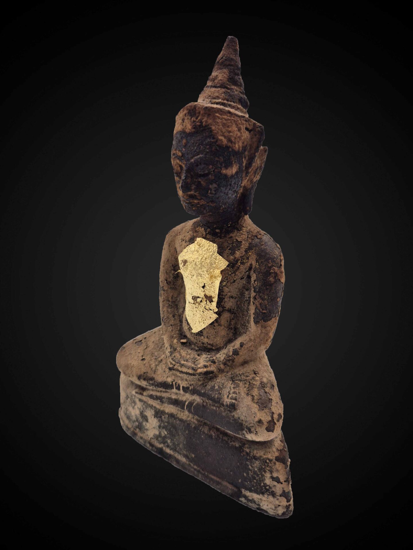 Thai Phra Ngan Statue – Aged Sukhothai-Inspired Devotional Figure 18 cm - Image 4