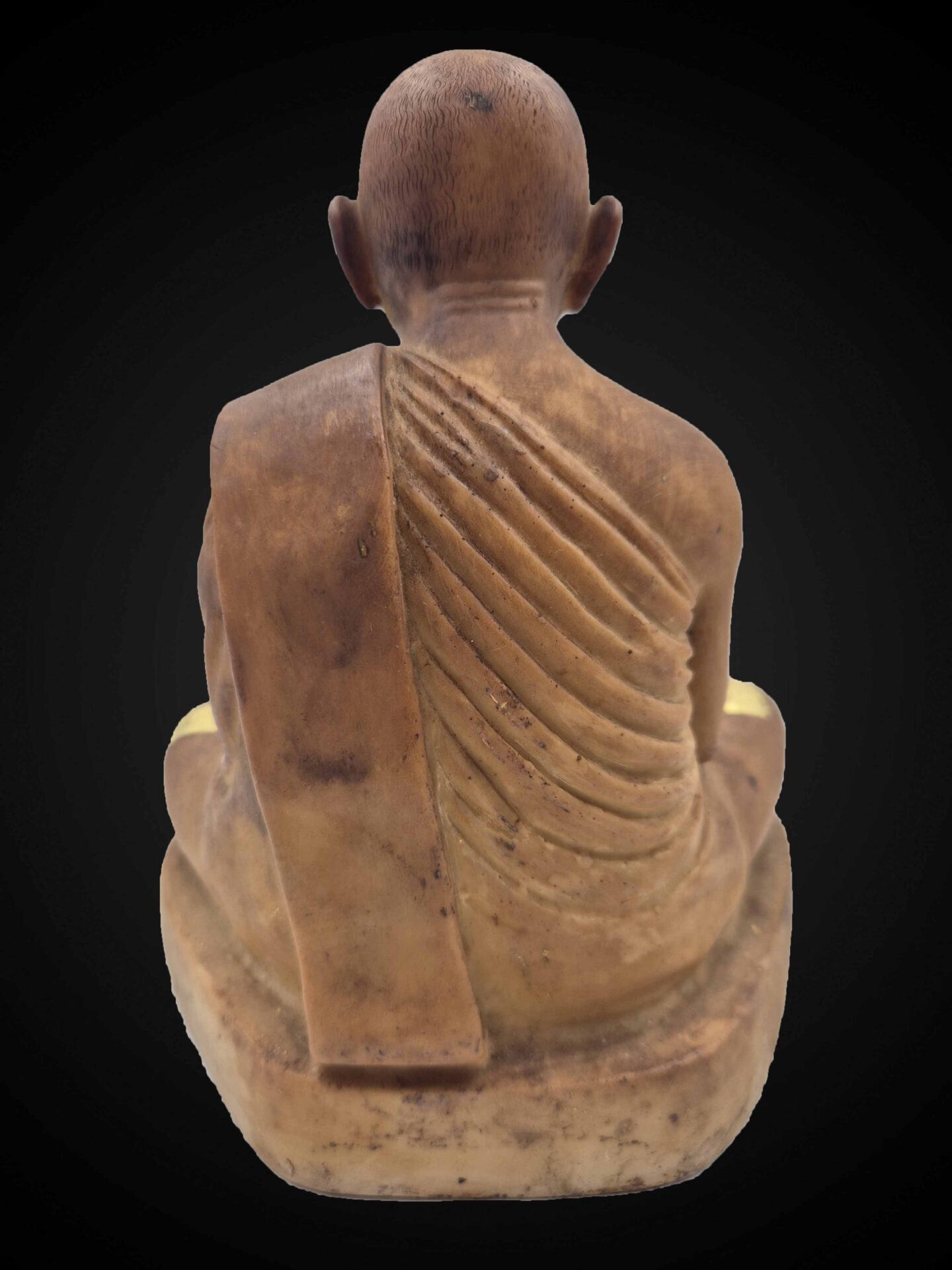 Luang Phor Kai Seated Monk Statue on Rectangular Base – 20 cm - Image 5