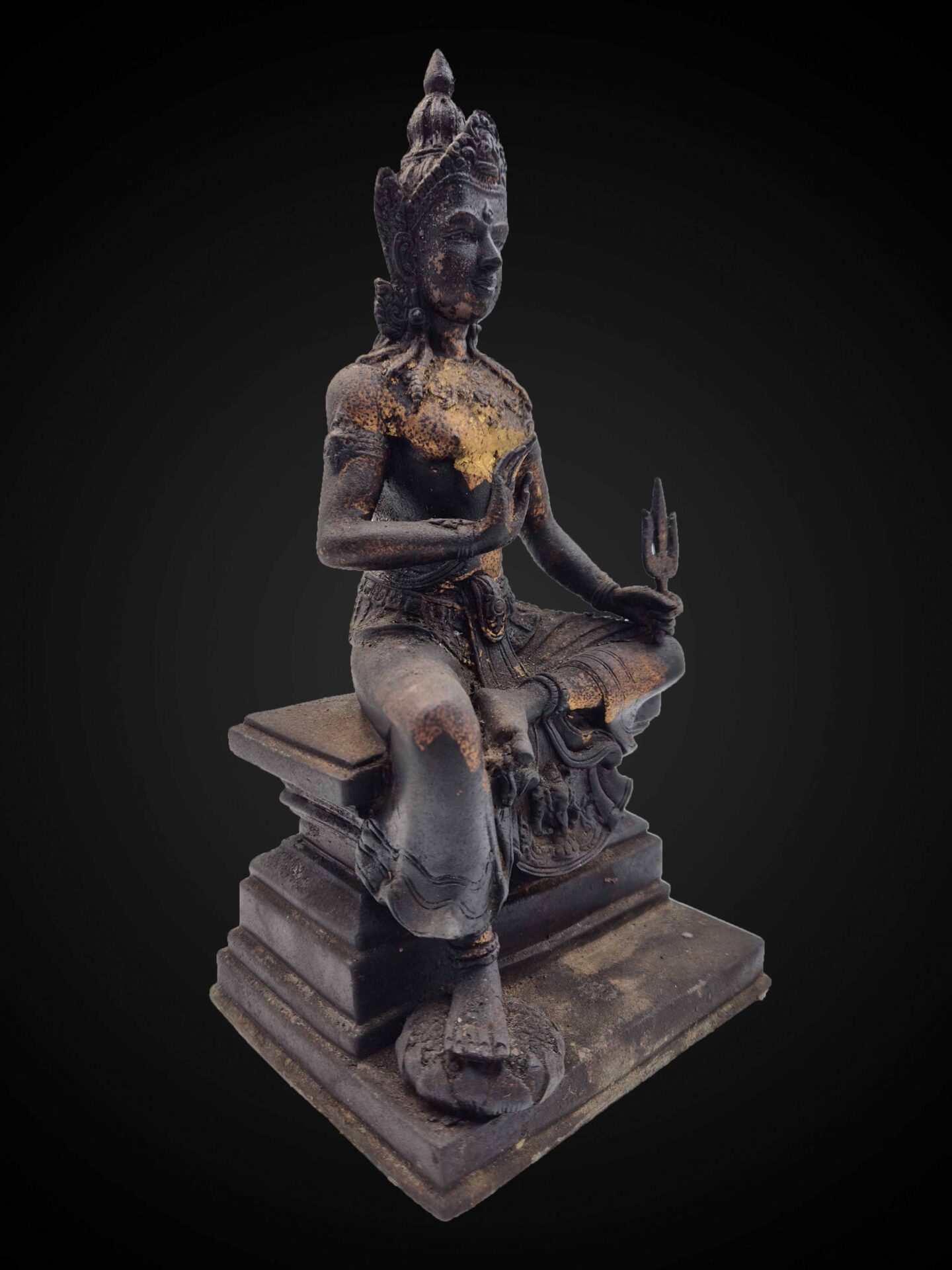 Thai Bronze Lord Indra (Phra In) on Erawan – 29 cm - Image 3
