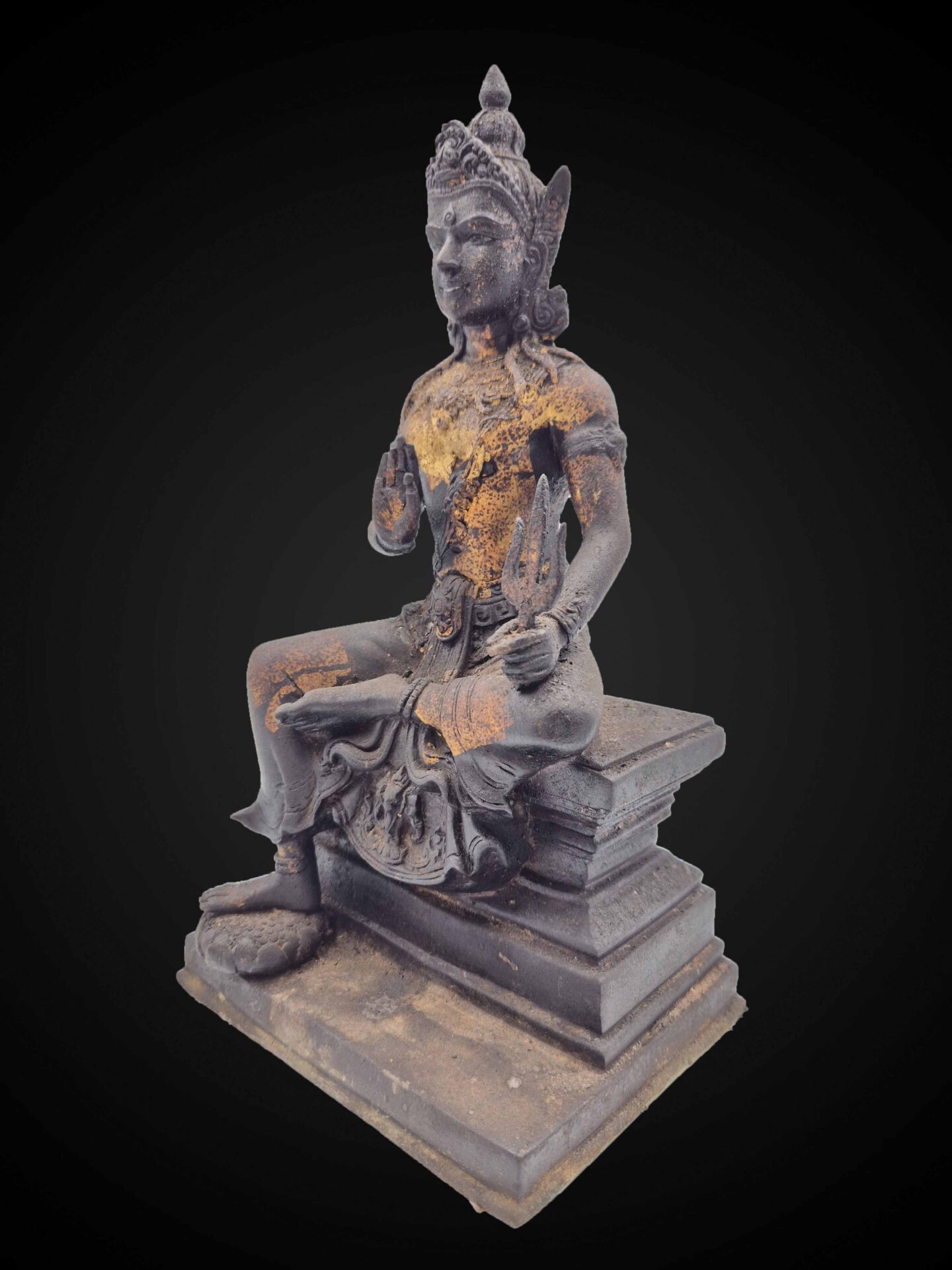 Thai Bronze Lord Indra (Phra In) on Erawan – 29 cm - Image 4