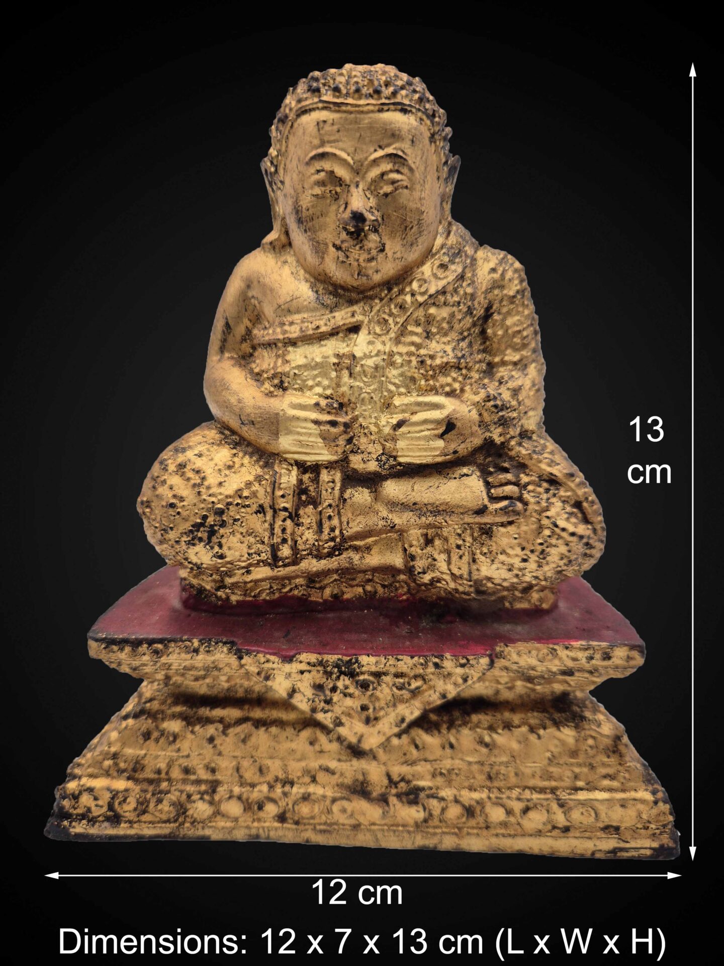 Rattanakosin Bronze Phra Sangkachai Statue – 13 cm - Image 2