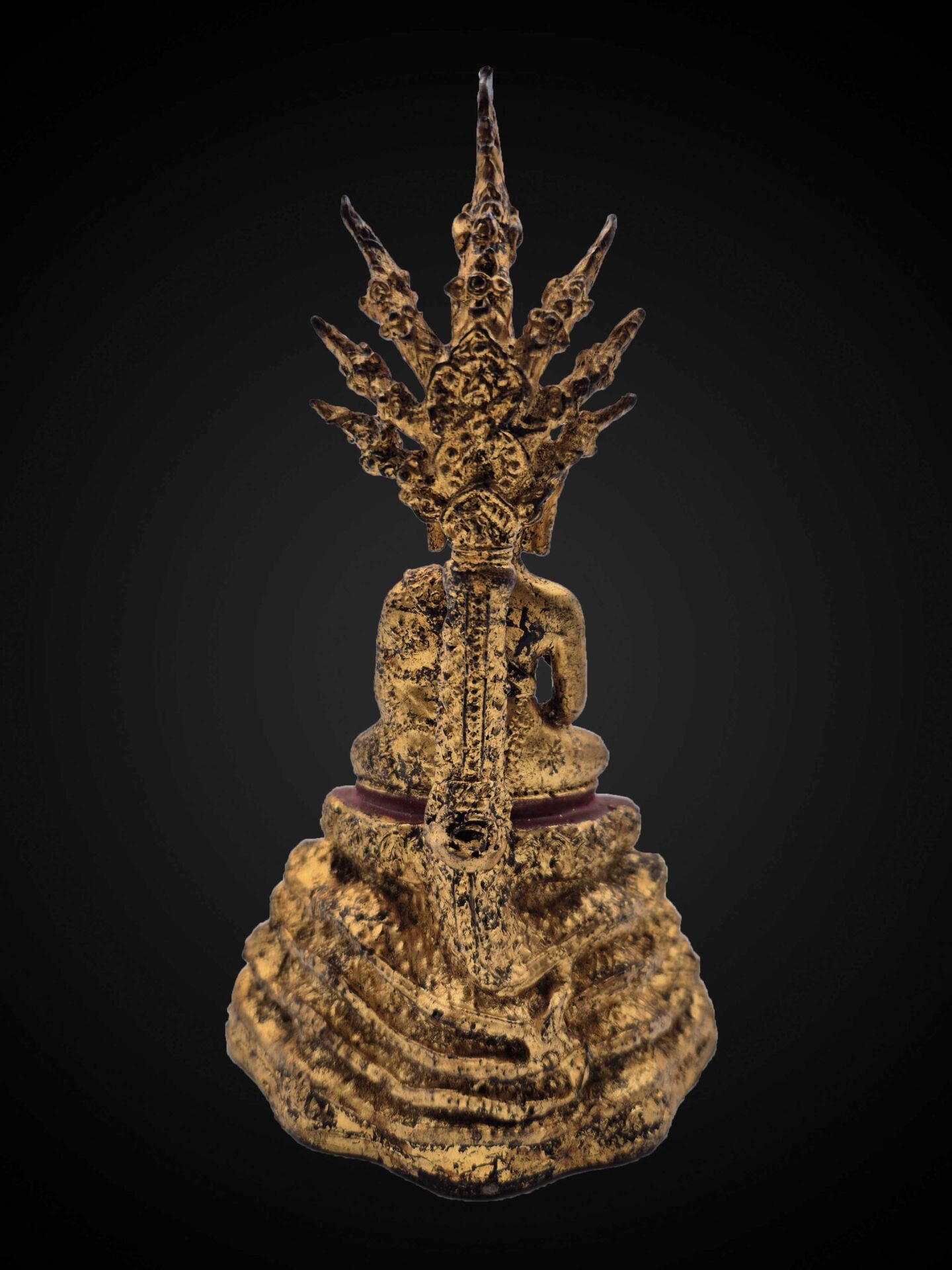 Rattanakosin Style Gilt Phra Nak Prok Buddha – 18 cm - Image 5